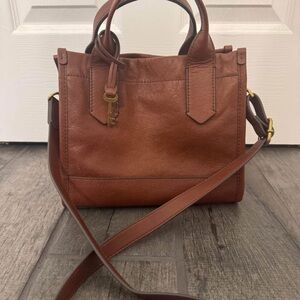 Fossil Brown Leather Kyler Tote Bag